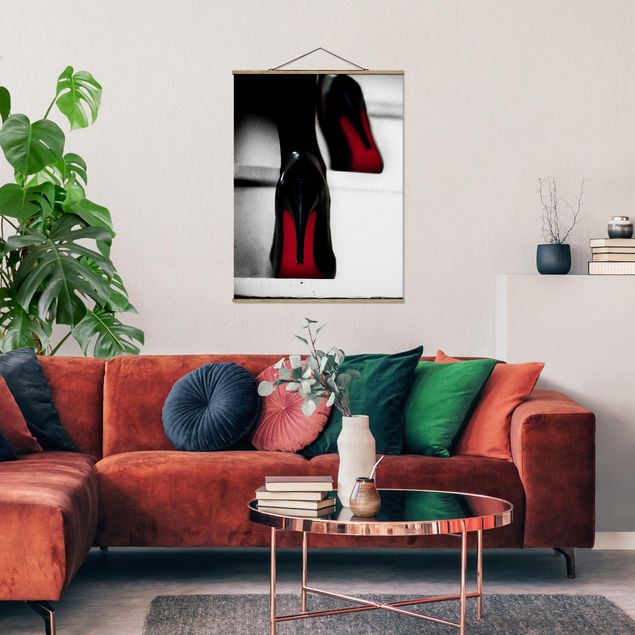 Naked wall art High Heels In Red