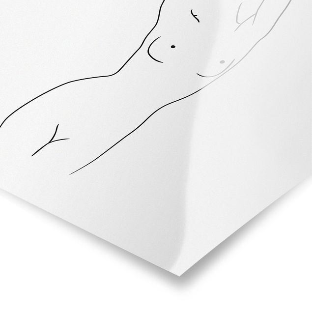 Prints black and white Line Art Nude Black And White
