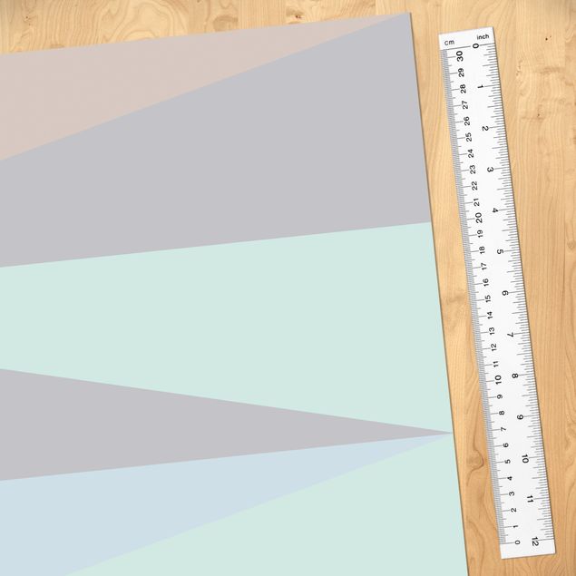 Adhesive films patterns Triangles In Pastel Colours
