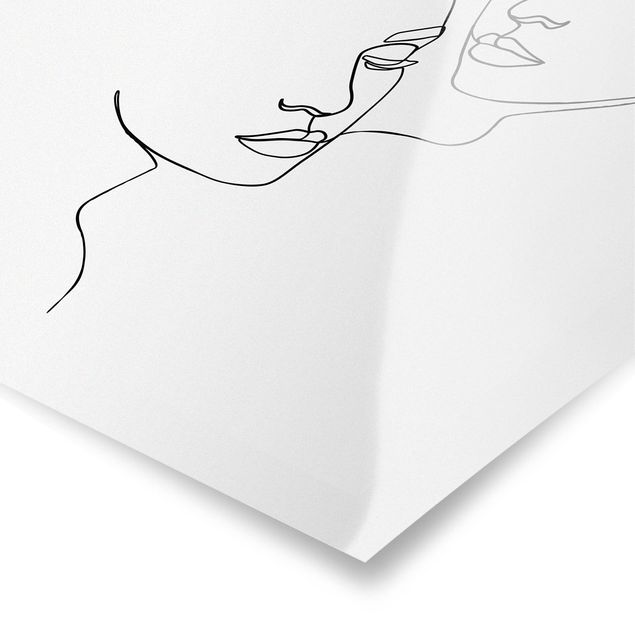 Prints black and white Line Art Faces Women Black And White