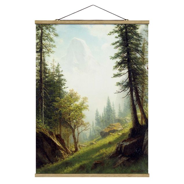 Mountain prints Albert Bierstadt - Among the Bernese Alps