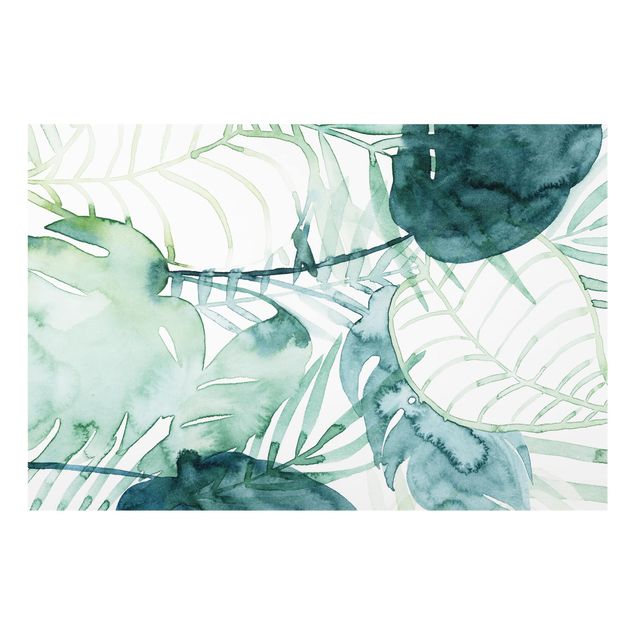 Glass splashback Palm Fronds In Water Color II