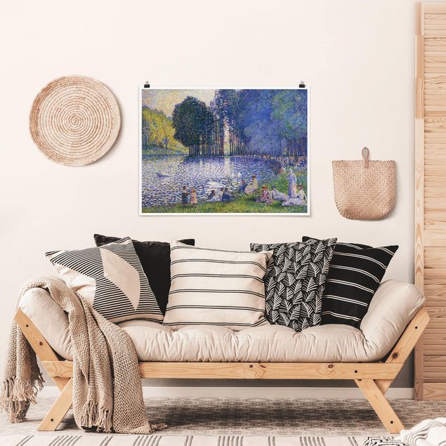 Post impressionism Henri Edmond Cross - The Lake In The Bois De Boulogne