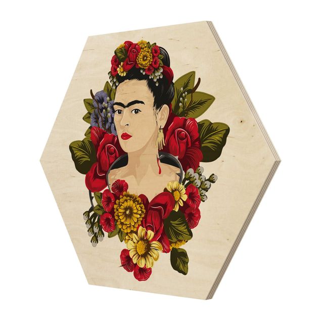 Art print Frida Kahlo - Roses