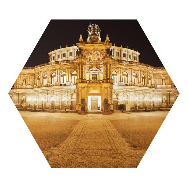 Hexagonal prints Dresden Opera House