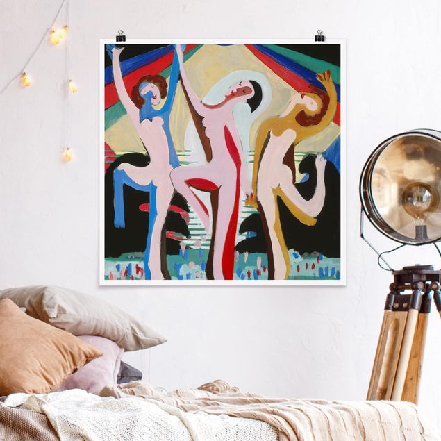 Art styles Ernst Ludwig Kirchner - colour Dance