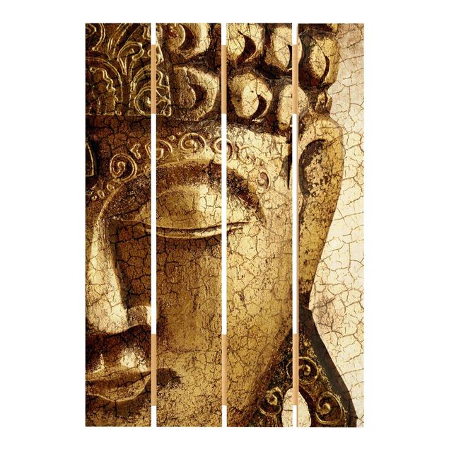Prints on wood Vintage Buddha