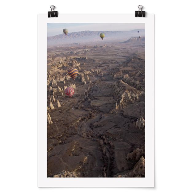 Posters landscape Hot Air Balloons Over Anatolia