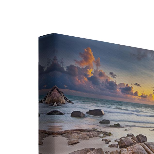 Landscape canvas wall art Sunrises On The Beach