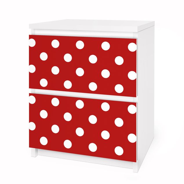 Adhesive films for furniture No.DS92 Dot Design Girly Red