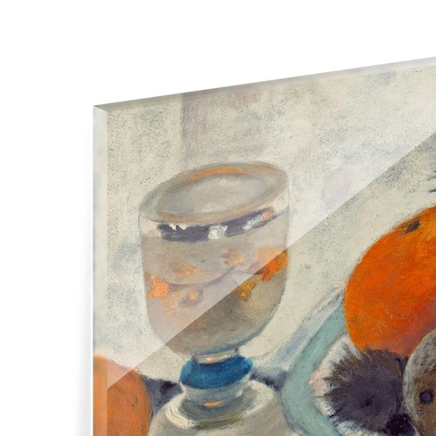 Glass splashback art print Paula Modersohn-Becker - Still Life With Frosted Glass Mug