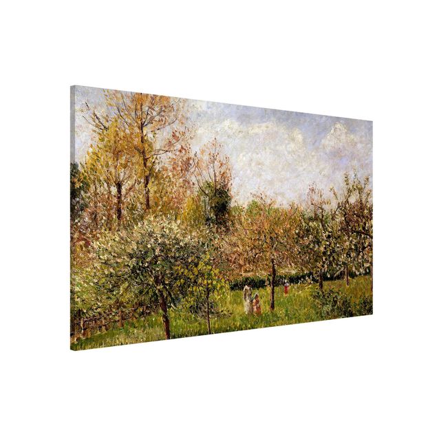 Pointillism Camille Pissarro - Spring In Eragny
