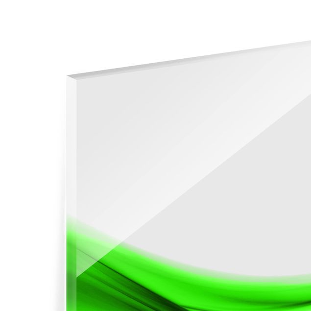 Glass Splashback - Green Touch - Landscape 1:2