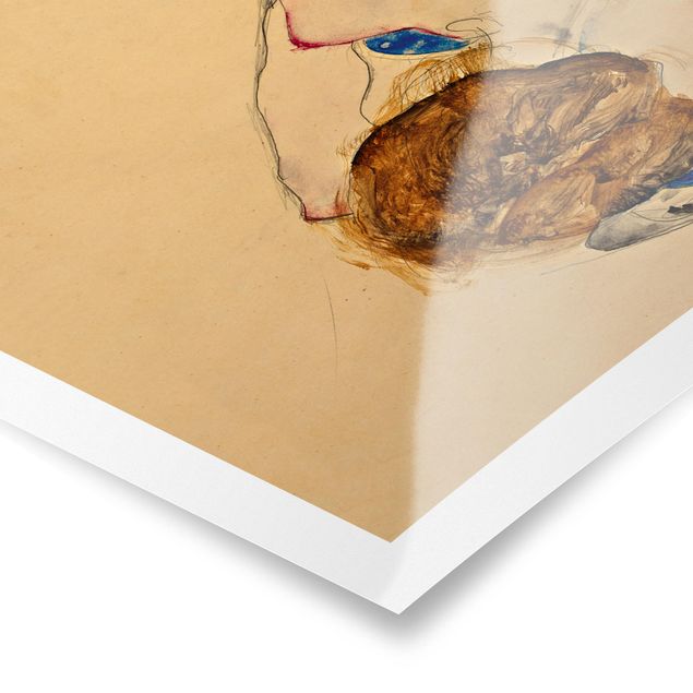 Contemporary art prints Egon Schiele - Forward Flexed Act