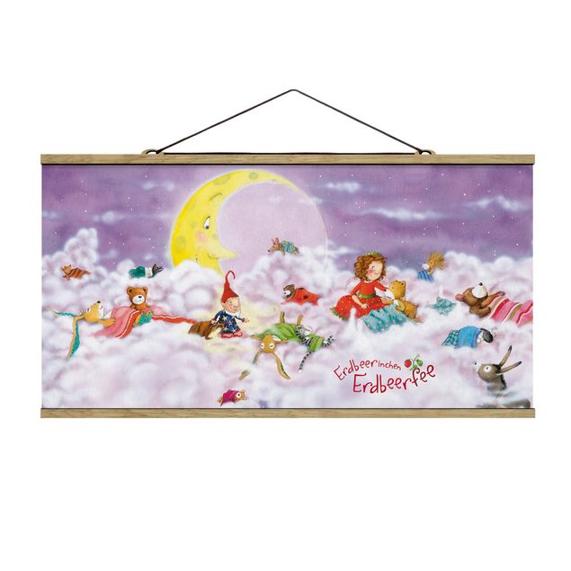 Fairy art prints Little Strawberry Strawberry Fairy - Above The Clouds
