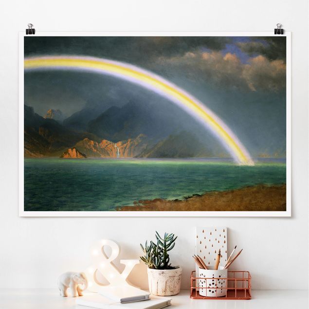 Kitchen Albert Bierstadt - Rainbow over the Jenny Lake, Wyoming