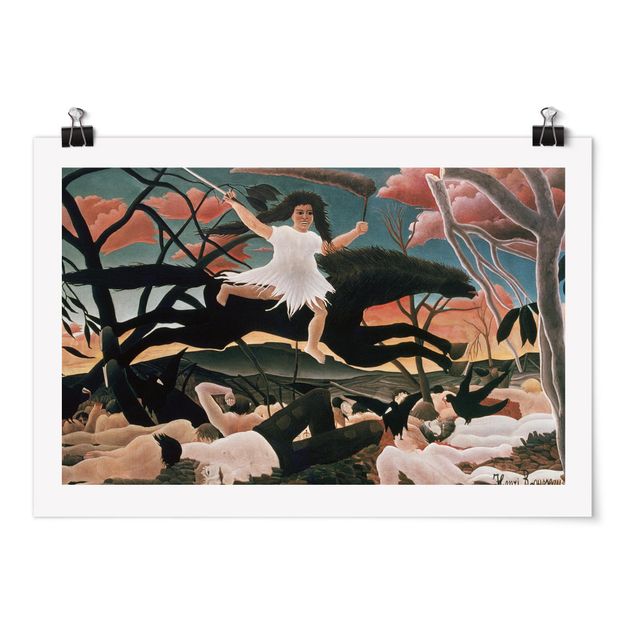 Posters art print Henri Rousseau - War or the Ride of Discord