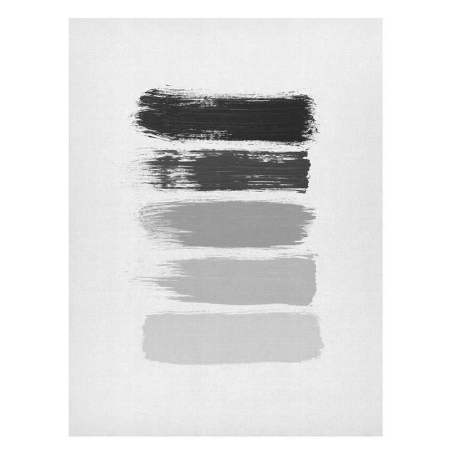 Canvas art Stripes in Black And Grey