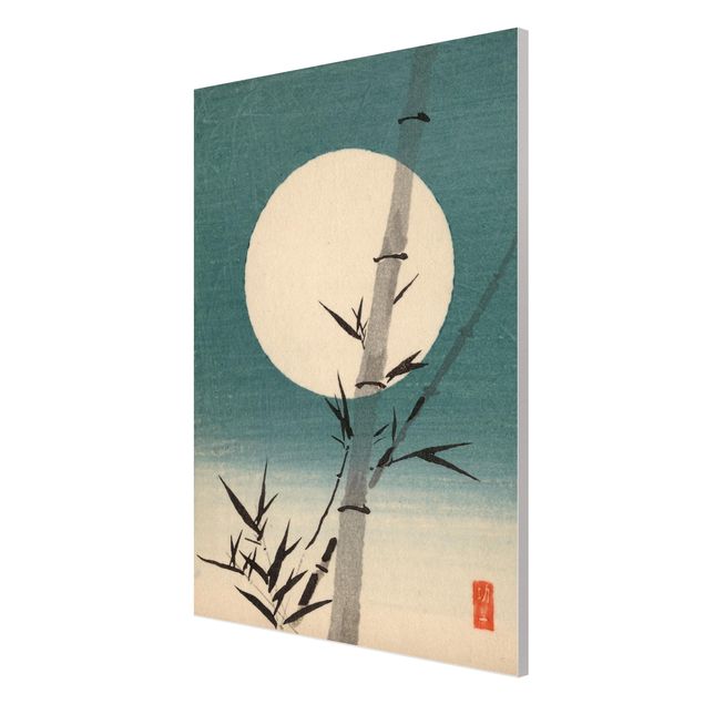 Bamboo canvas art Japanese Drawing Bamboo And Moon