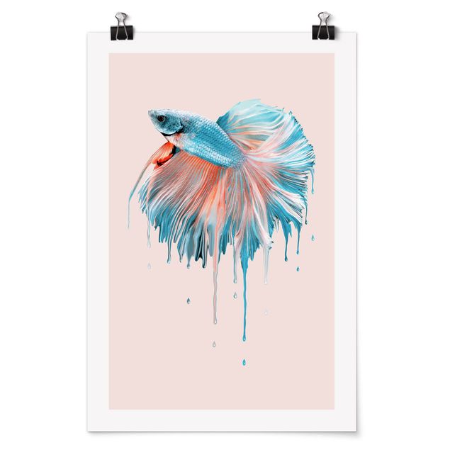 Art posters Melting Fish