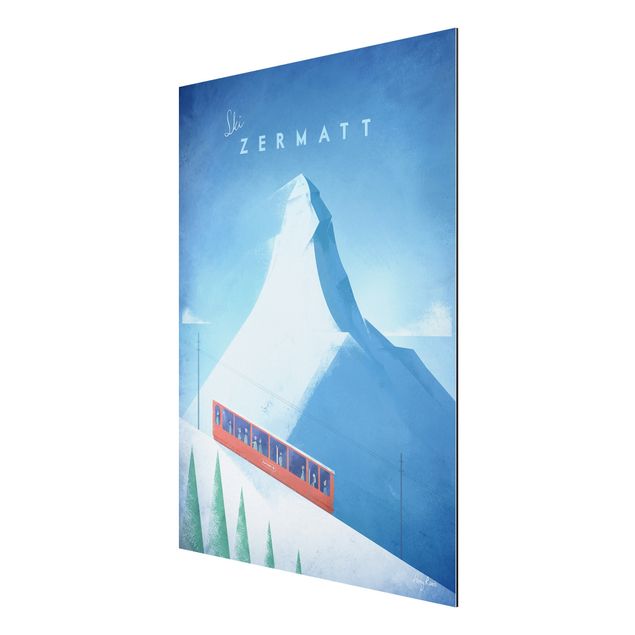 Mountain prints Travel Poster - Zermatt
