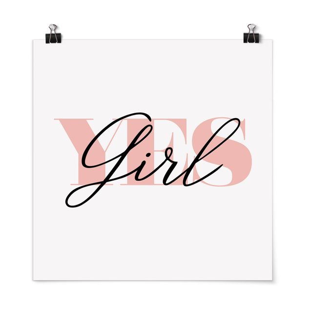 Contemporary art prints Yes Girl