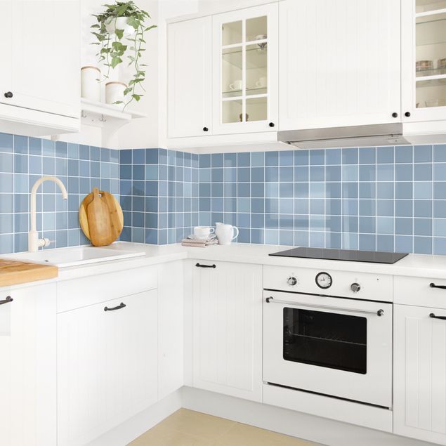 Kitchen splashback tiles Mosaic Tiles - Light Blue