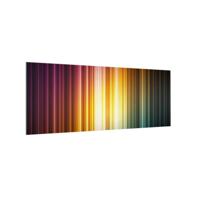 Glass splashback abstract Rainbow Light