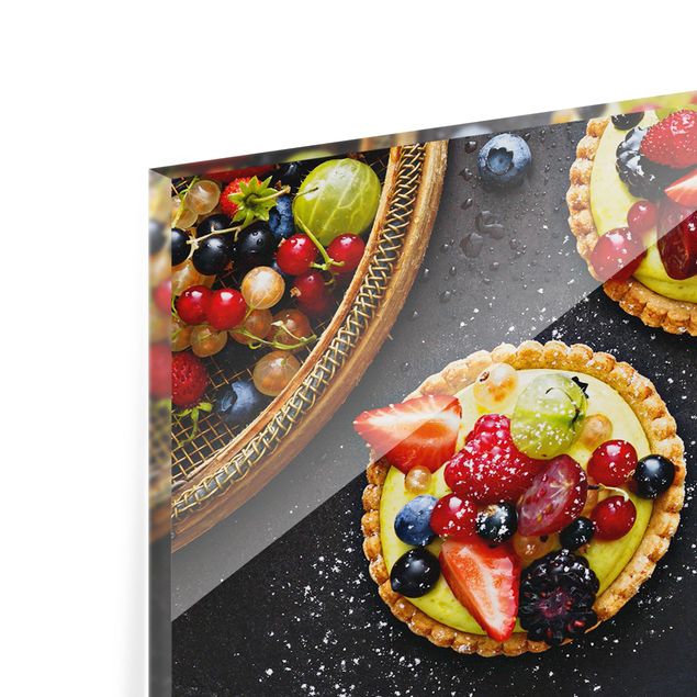 Glass Splashback - Berries Dessert - Panoramic