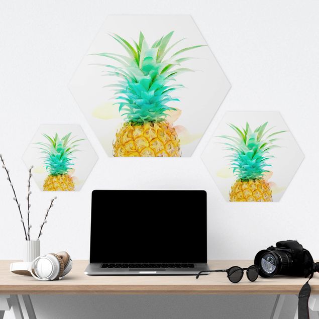 Forex hexagon - Pineapple Watercolour