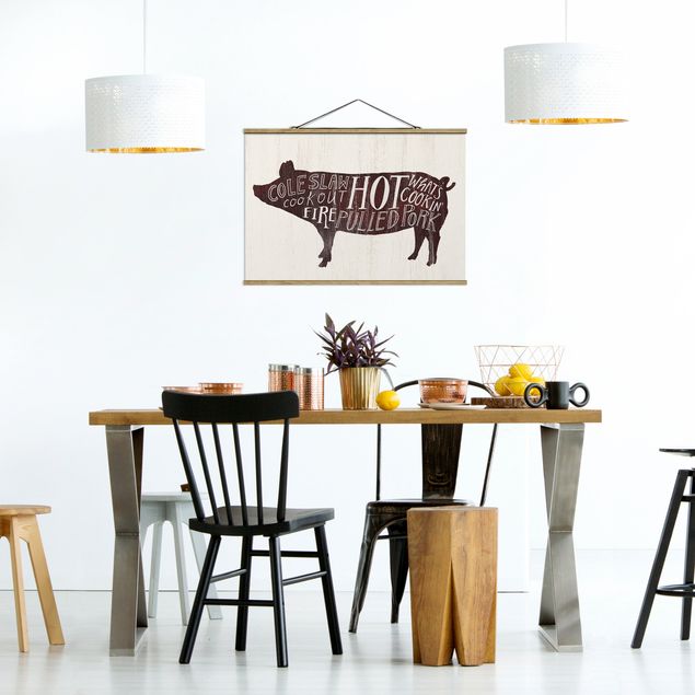 Animal canvas Farm BBQ - Pig