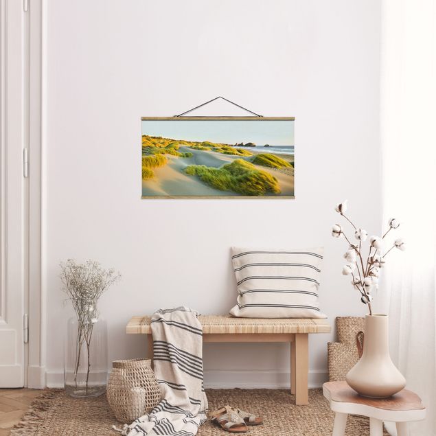 Landscape canvas prints Dunes And Grasses At The Sea