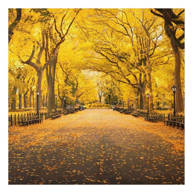New York skyline print Autumn In Central Park