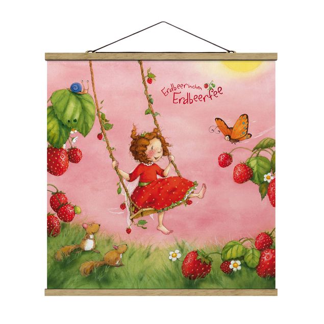 Prints pink Little Strawberry Strawberry Fairy - Tree Swing