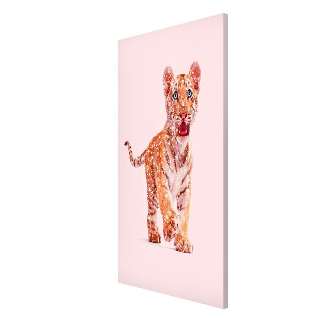 Magnet boards animals Tiger With Glitter