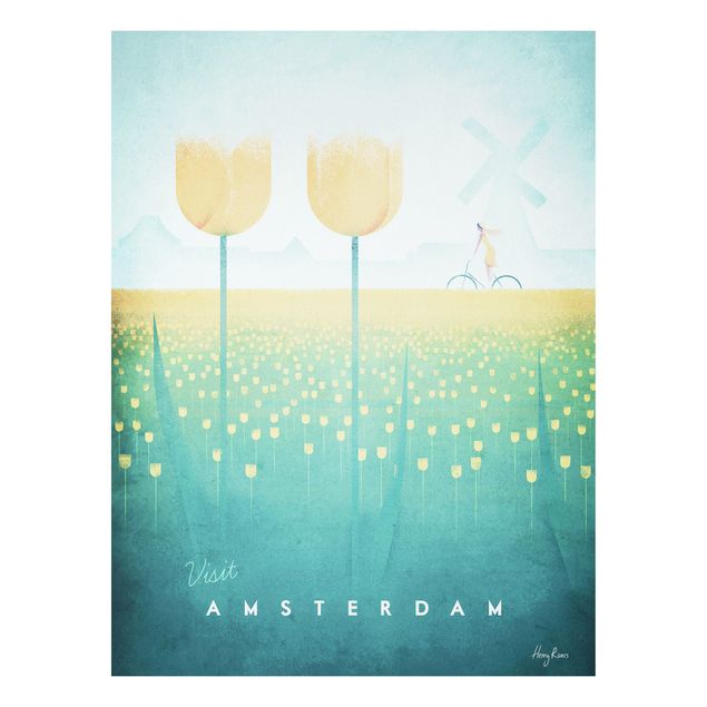 Canvas art Travel Poster - Amsterdam