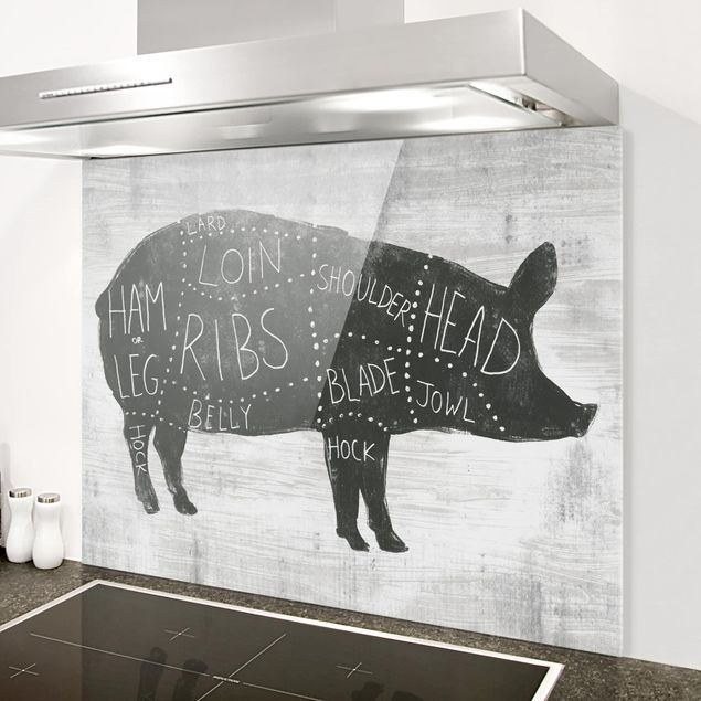Kitchen Butcher Board - Pig