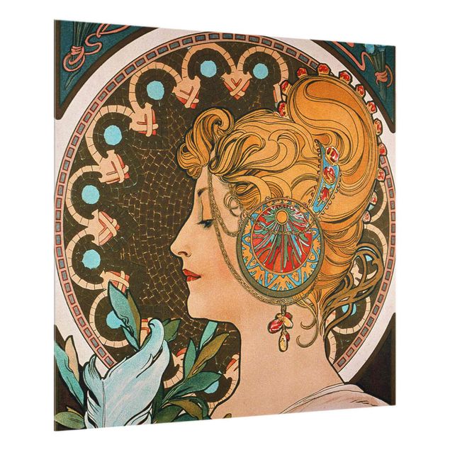 Art styles Alfons Mucha - The Feather