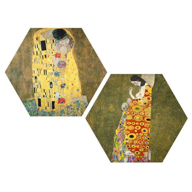 Canvas art Gustav Klimt - Kiss And Hope