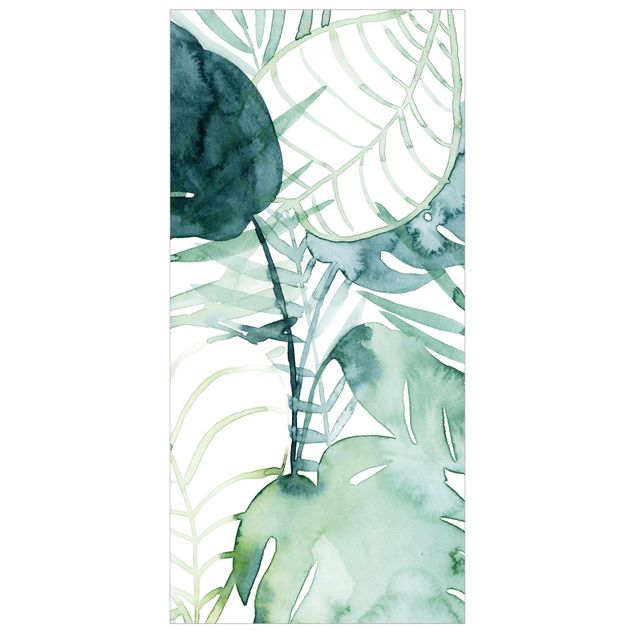 Room divider - Palm Fronds In Water Color II