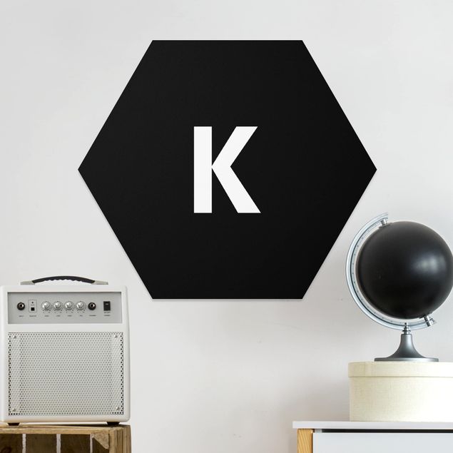 Kitchen Letter Black K