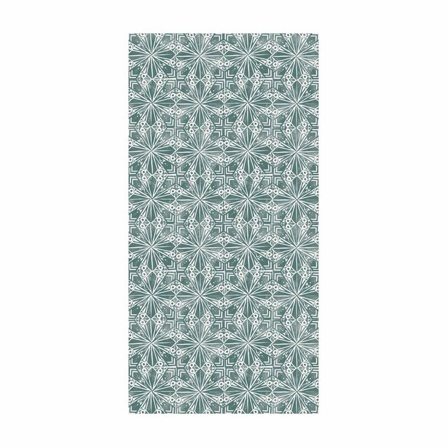 tile effect rug Vintage Pattern Geometric Tiles