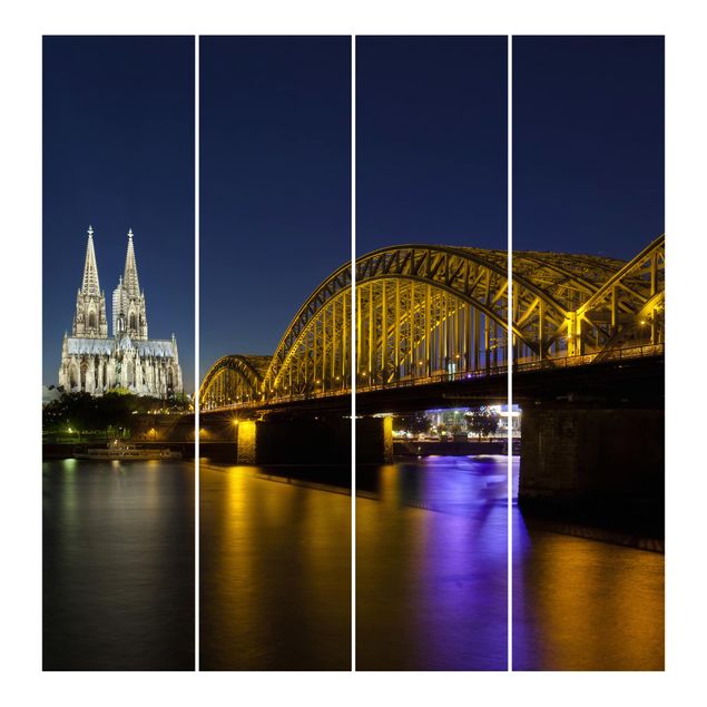 Panel curtains Cologne At Night