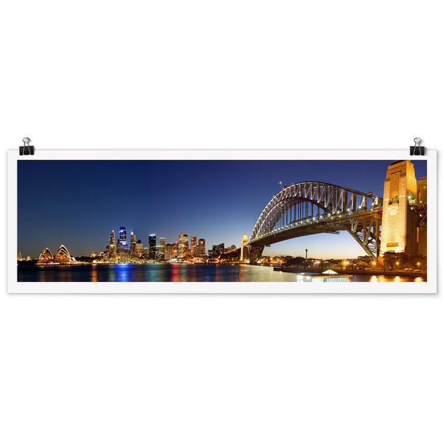 Skyline prints Sydney At Night