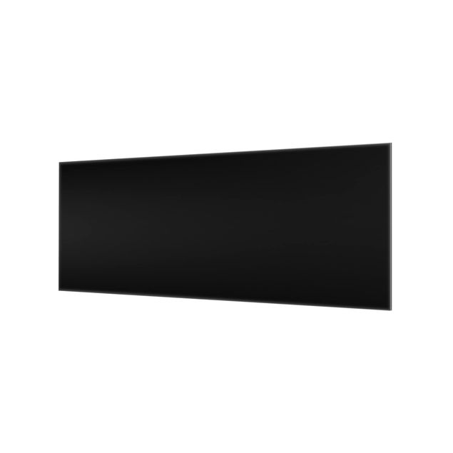 Glass Splashback - Colour Black - Panoramic