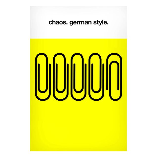 Magnet boards sayings & quotes German Chaos