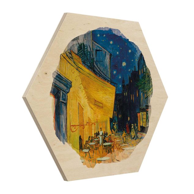 Post impressionism art WaterColours - Vincent Van Gogh - Cafe Terrace In Arles