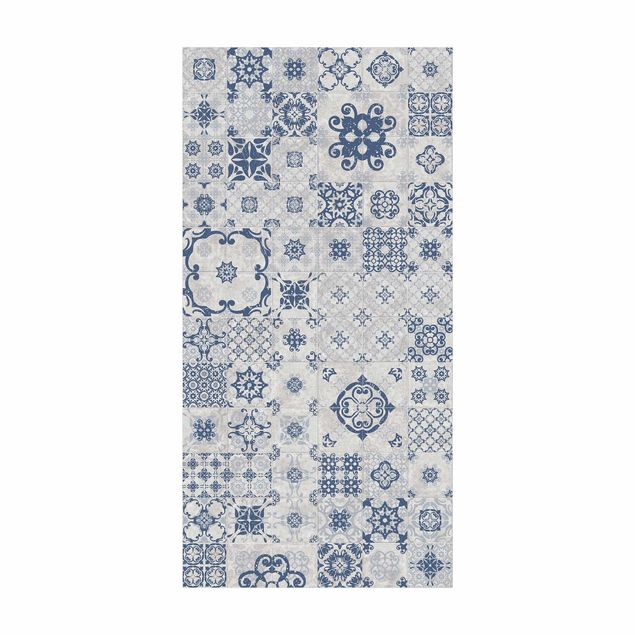 tile effect rug Ceramic Tiles Agadir Blue