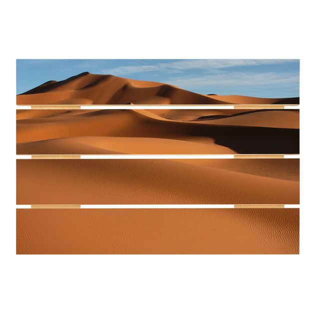 Wood prints Desert Dunes