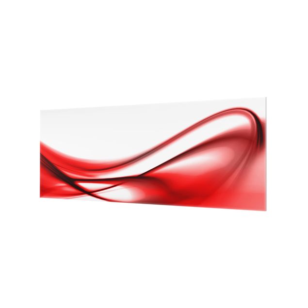 Glass Splashback - Red Touch - Panoramic